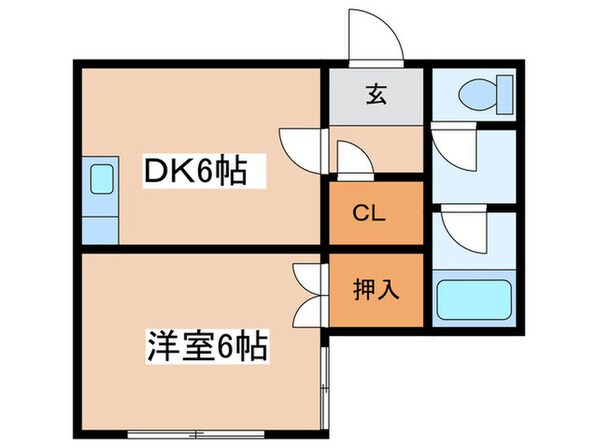 サンユーハイツⅡの物件間取画像